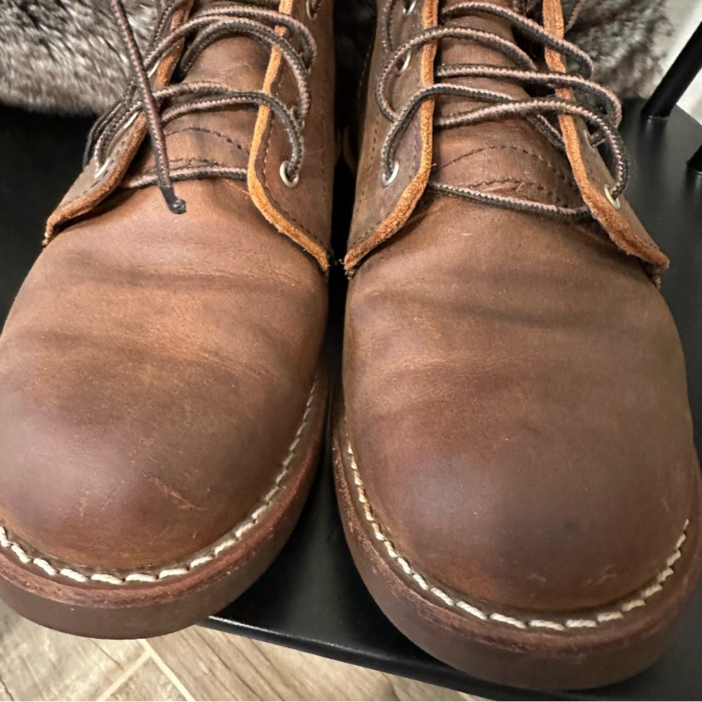 Red Wing Shoes Brown Lace Up Boots - Picture 10 of 11